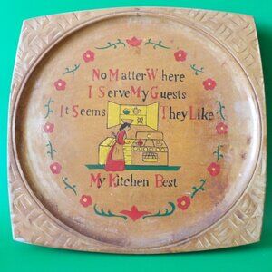 Vintage Kitchen Wall Plaque